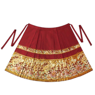 无衣饮羽【凤凰】秋冬绣花提花婚服订婚敬酒服马面裙红色2025新款