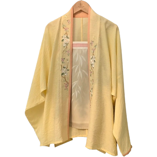 无衣饮羽【春意浓】宋制绣花飞机袖百迭裙汉服花朝节柳条燕子双色