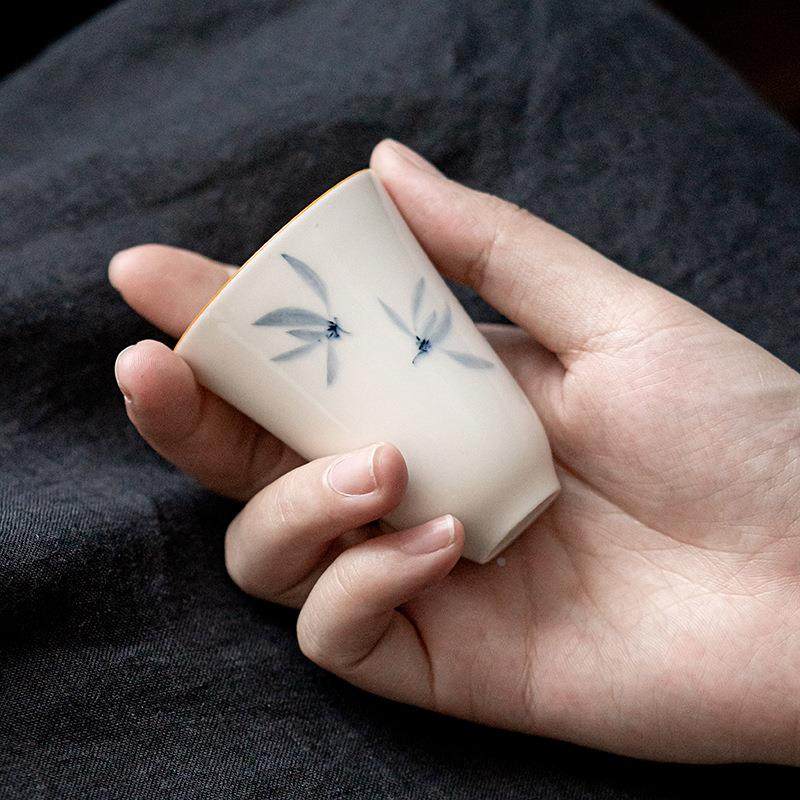 纯手绘兰花茶杯单杯聚香杯薄胎主人杯创意茶杯陶瓷功夫茶具茶盏,玩具/童车/益智/积木/模型,其它玩具,淘宝优惠券,粉丝福利购,淘宝优惠卷