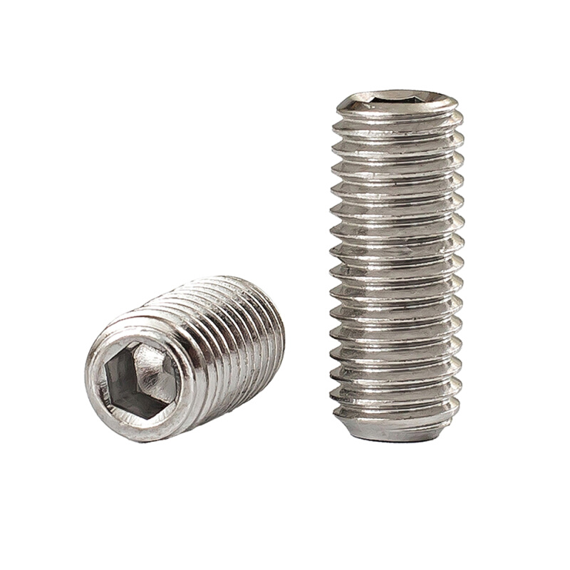 。201不锈钢平端内六角紧定螺钉无头螺丝机米顶丝止付栓M3M4M5M6M
