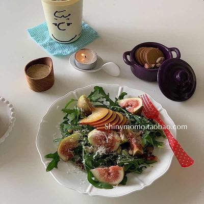 Shinymomo库存法式陶瓷白盘