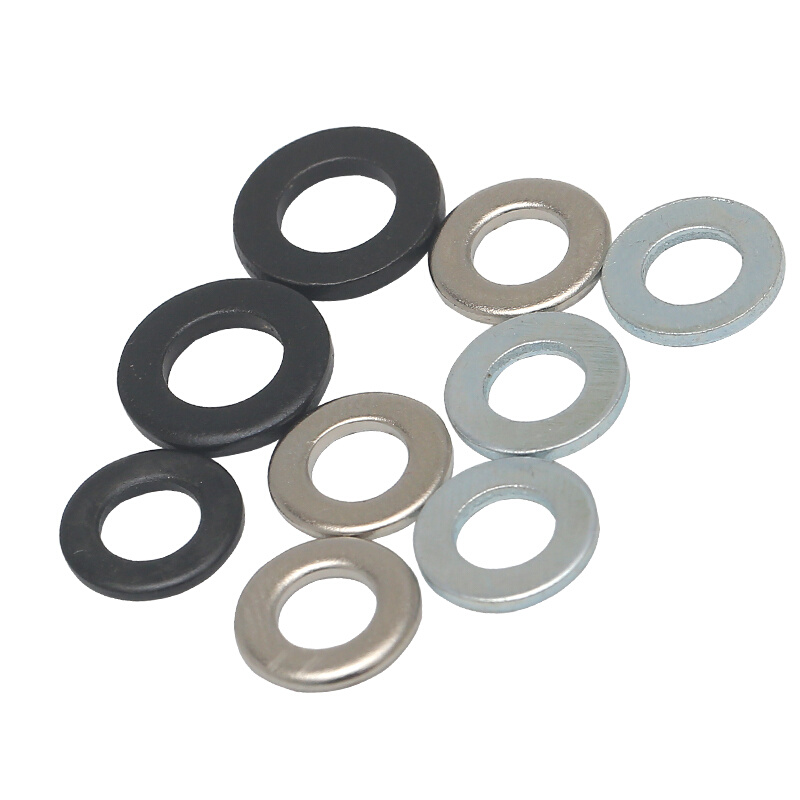 。黑色8.8级平垫金属介子镀锌加厚垫片镀镍垫圈M3M4M5M6M8M10M12-