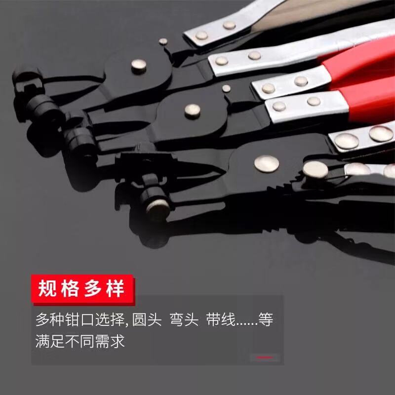 。汽车水管钳水管卡箍钳直型喉式管束钳卡扣钳卡箍钳子束夹钳10件