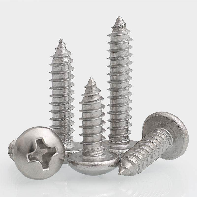 M6M5不锈钢316自攻螺丝螺钉盘头圆头木螺丝钉*8x10x16x20x35x100