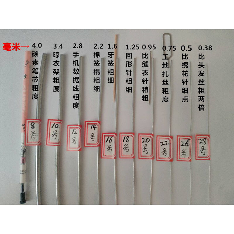 。镀锌铁丝铁线扎丝扎线手工diy防锈工地建筑细铁丝线81012141618