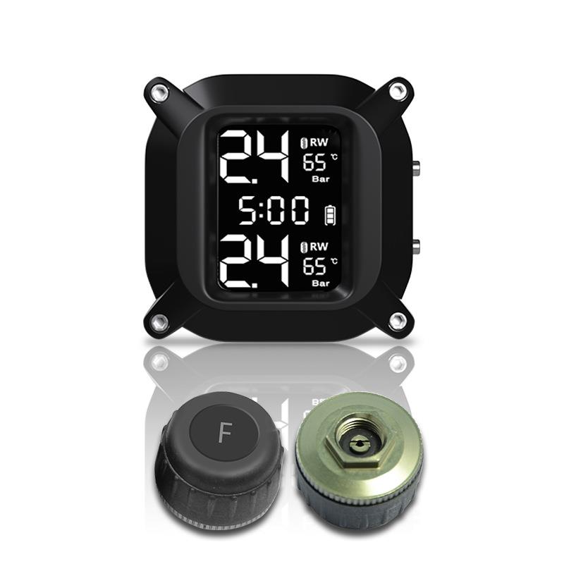 热销二轮摩托车胎压监测器motorcycle tpms 2轮胎压检测器