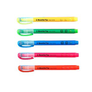 日本kokuyo国誉BeetleTip甲壳虫荧光笔淡色学生用划重点标记彩色记号笔手帐文具创意绘画勾线萤光笔学习用品