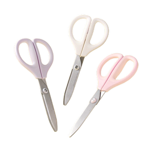 日本kokuyo国誉SAXA剪刀学生安全手工剪纸专用美术美工多功能家用不锈钢圆头剪子省力不易伤手办公用裁剪工具