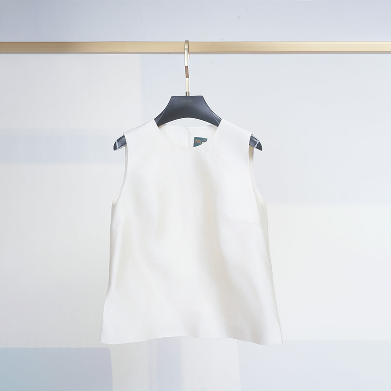 门里门外米白色双宫上衣BR25QS0967A米白色双宫裤子BR25QK0968A