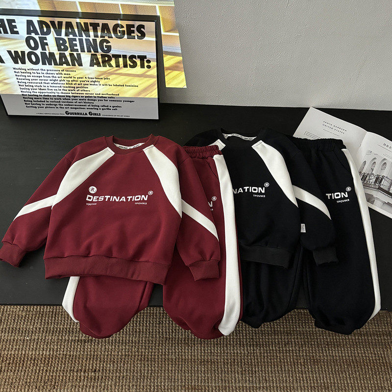 韩版洋气时尚儿童秋季棉质卫衣套装男女童运动休闲中大童,童装/婴儿装/亲子装,儿童运动套装,淘宝优惠券,粉丝福利购,淘宝优惠卷