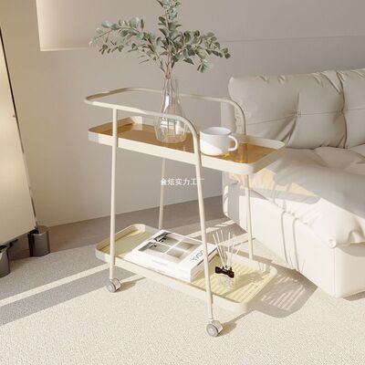 茶几小边几网红可移动带轮小推车床边柜收纳轻奢沙发置物架子创意