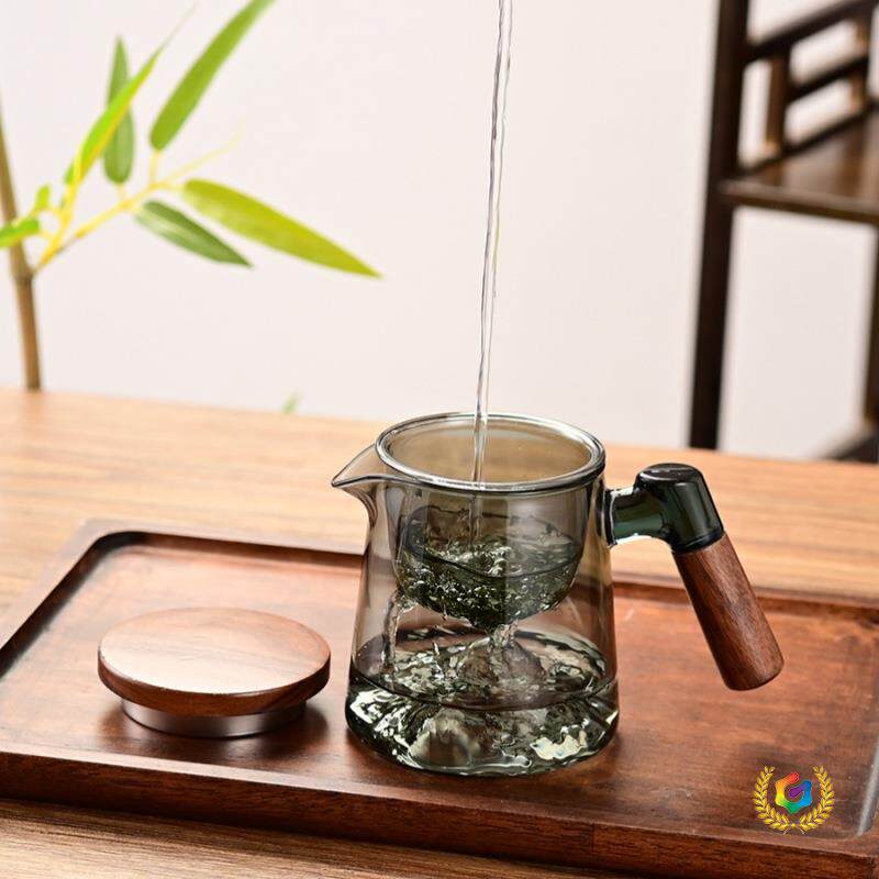 ?茶水分离泡茶杯男士泡茶三件套办公室玻璃带壶嘴泡茶壶个人茶具