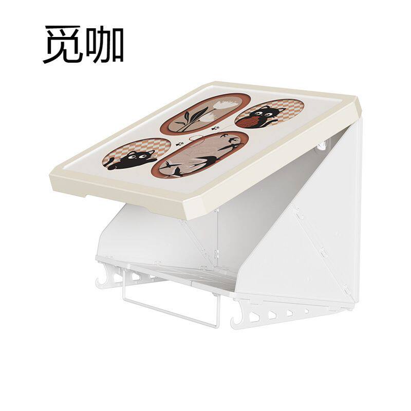 浴室壁画折叠收纳柜免打孔挂墙式淋浴间防水洗澡放衣服大号置物架