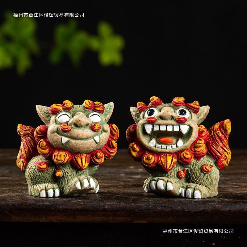 石敢当狮子喜狮闽南风狮爷对狮家居摆件装饰厦门泉州旅游礼物