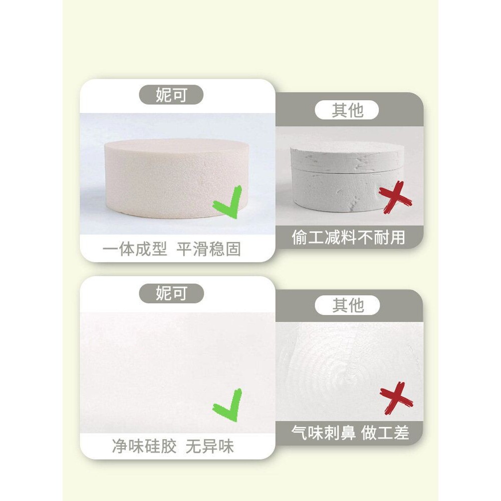 寸寸圆形硅胶蛋糕模具假体蛋糕模型翻糖裱花蛋糕抹面胚练习模型