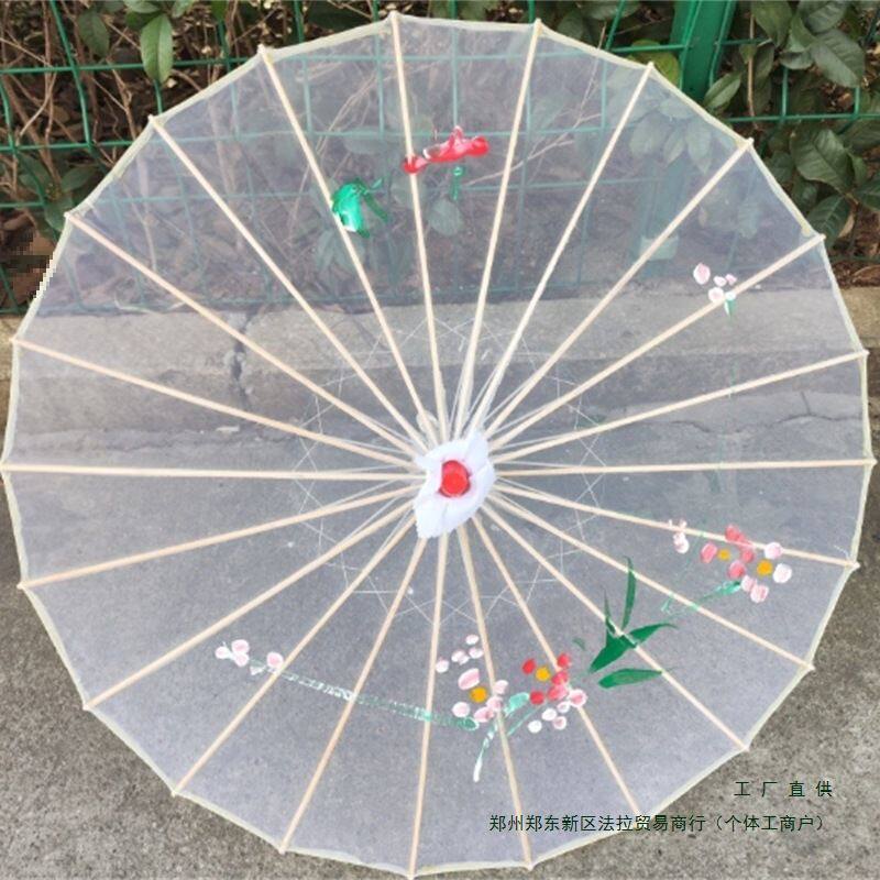 透明伞烟雨行舟舞蹈伞道具江南演出表演工艺伞民族傣族古典场舞伞
