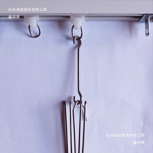 厂家直销韩式窗帘加长挂钩 四爪褶皱布头窗帘延长勾避免漏光不锈