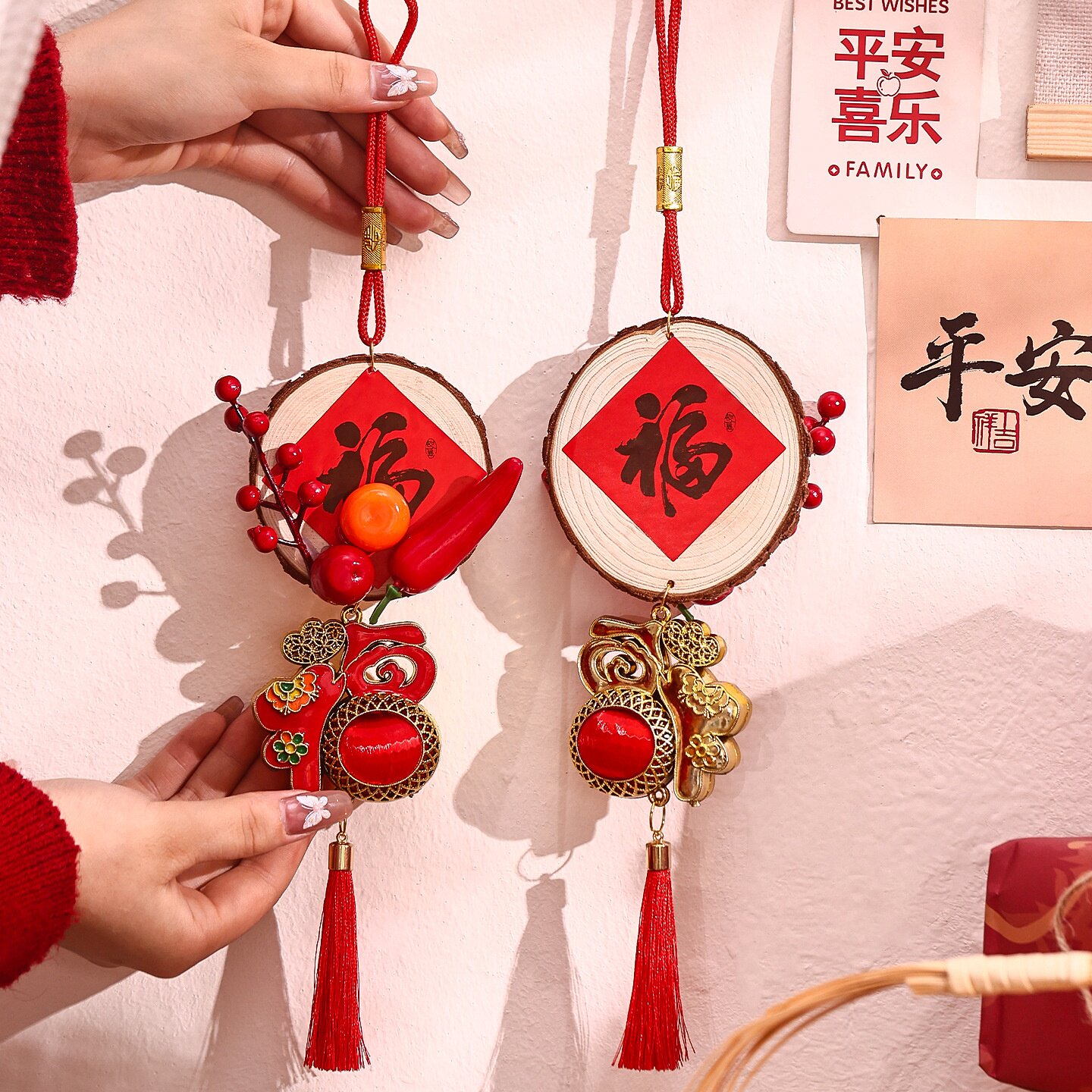 ?新年装饰品挂件2026新款马年春节客厅家用过年年货喜庆氛围布置