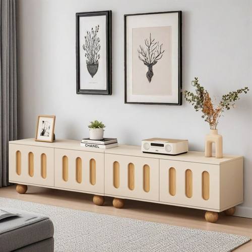 电视柜小户型窄小客厅家用法式简约组合电视柜落地款收纳电视机柜