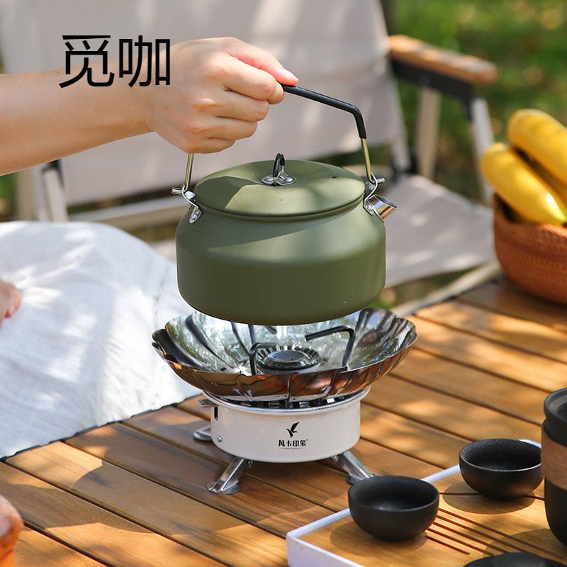 户外卡式炉便携式燃气炉具防风猛火莲花分体式炉头露营烧水煮茶