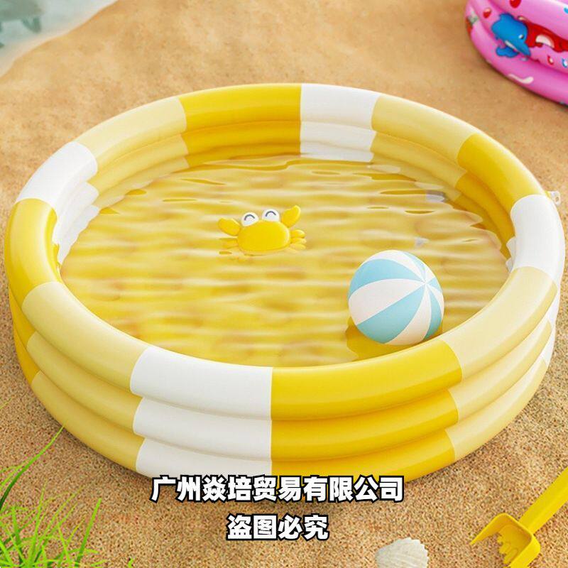 超酷简约风充气游泳池儿童宝宝泳池室内水池家庭加厚家用玩具池子