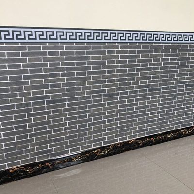 网红防水自贴墙纸自粘商用餐馆仿青砖纹墙裙墙围墙贴壁纸复振尾荣