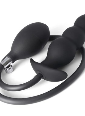 Inflatable Anal Plug Metal Ball Butt Plug Sex Toys For Men W