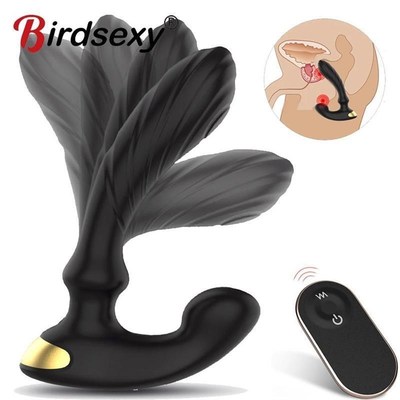 Thumping Male Prostate Massager Anal Butt Plug Vibrators for