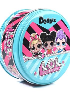 spot it game 英文版 铁盒找你妹 多人聚会益智游戏卡牌Dobble