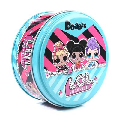 spot it game 英文版 铁盒找你妹 多人聚会益智游戏卡牌Dobble