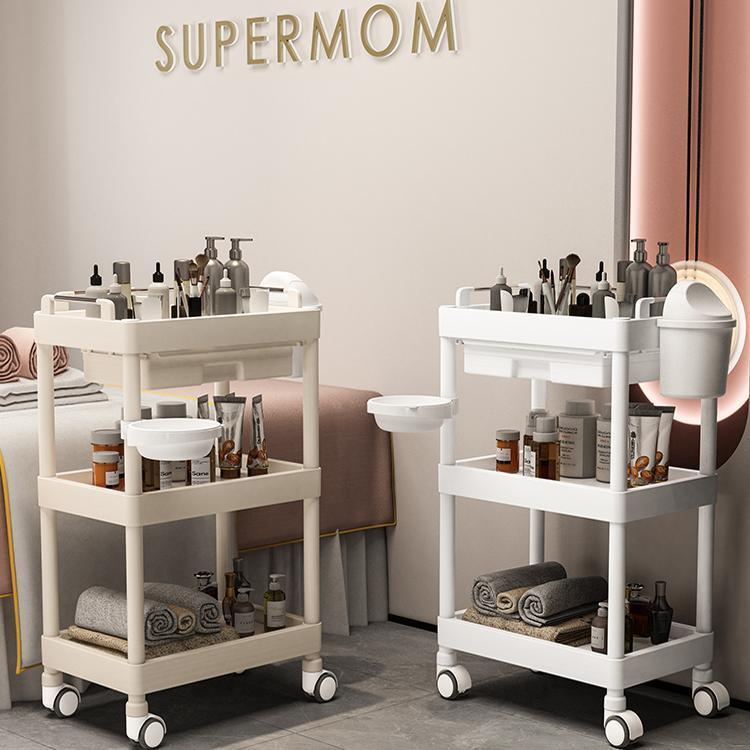 美容院专用小推车美甲理发店移动手推火疗整形高级仪器手推工具车
