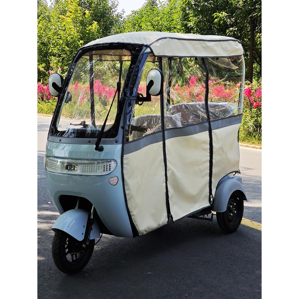 电动车雨棚休闲电动三轮车雨帘篷车防雨防尘雨棚伞衣遮阳遮雨车棚