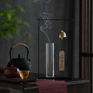 观檀山倒挂式 香插创意铁艺香炉线香底座家用客厅玄关摆件檀香沉香