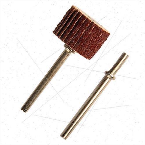 活柄百叶磨头 抛光轮百叶轮不锈钢金属木工电磨头砂纸砂布轮6mm柄