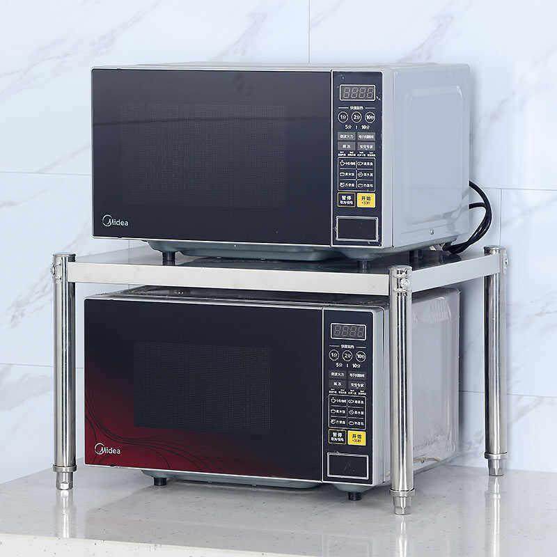 定制不锈钢厨房置物架单层台面加高架微波炉烤箱架1层电器调味罐,厨房/烹饪用具,厨房置物架/置物柜/角架,淘宝优惠券,粉丝福利购,淘宝优惠卷