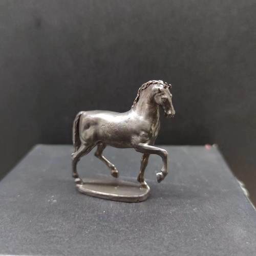 纯铜做旧乾隆八骏之超影马摆件全铜生肖马骏马工艺模型战马摆件