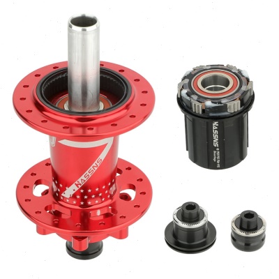 直销HASSNS PRO7山地自行车花鼓六爪120响快拆24H/32孔四培林8910