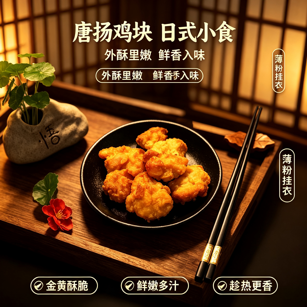 嘉顺半成品原味唐扬鸡块炸鸡图片