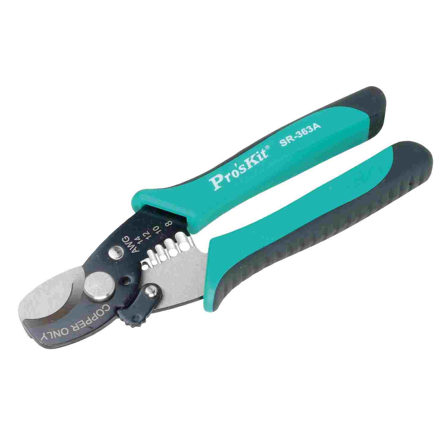 宝工SR-363A二合一同轴电缆剪剥线钳 电缆线剪钳电缆 剪刀