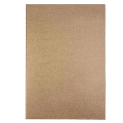 a3笔记本本子A4侧翻线装牛皮纸车线空白思维导图白纸本8k横格