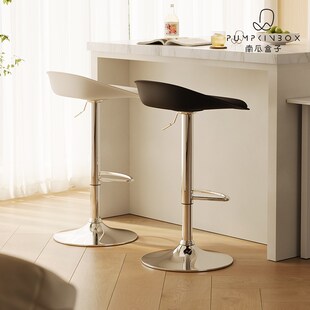 可升降吧台椅家用简约靠背酒吧椅子旋转收银高脚吧凳子