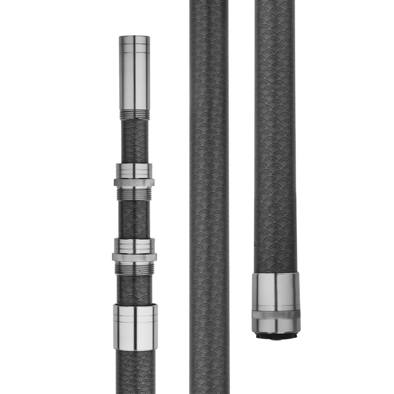 伸缩杆多功能打核桃槟榔刀超硬叉鱼捞鱼摘果神器碳素捞网杆超轻