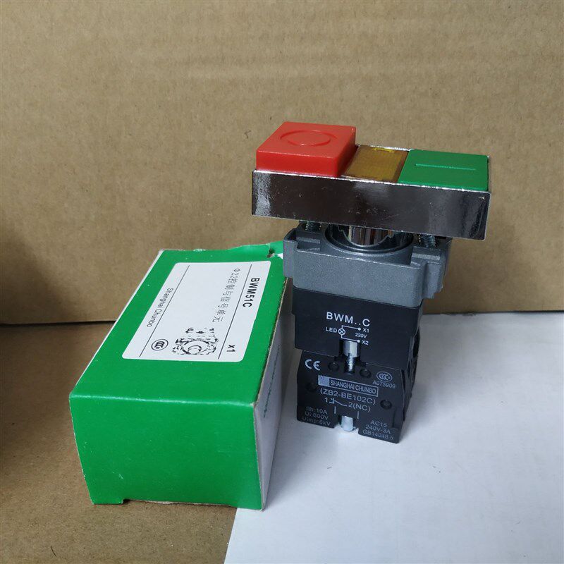 金属按钮LA128EA 双头p带灯型 XB2-BW83354 BW84354 红绿双按钮