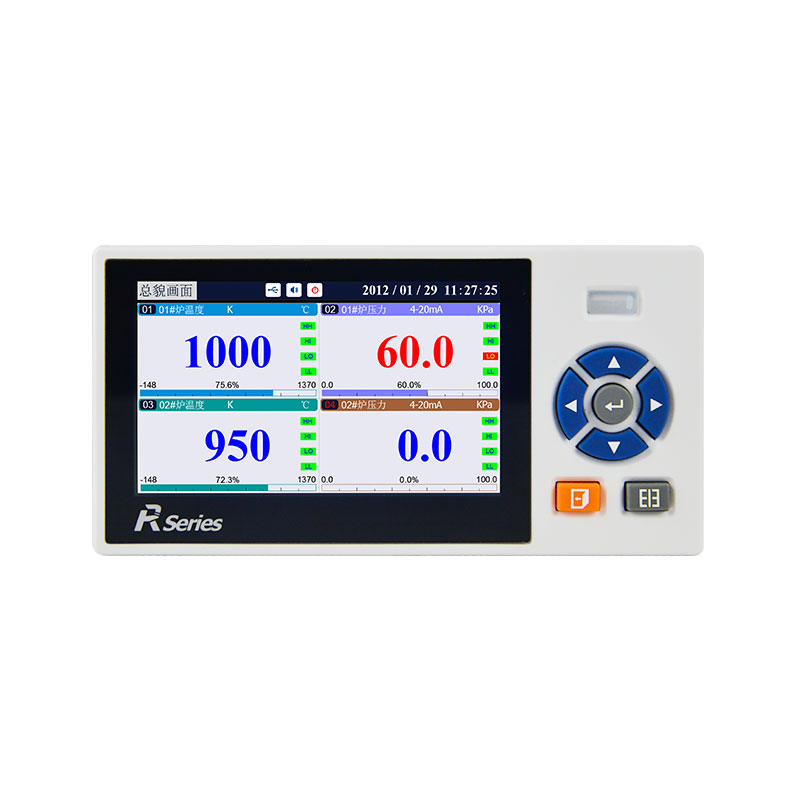 绎捷压力无纸记录仪液晶彩屏温度压力液位温度记录仪表.远传通讯