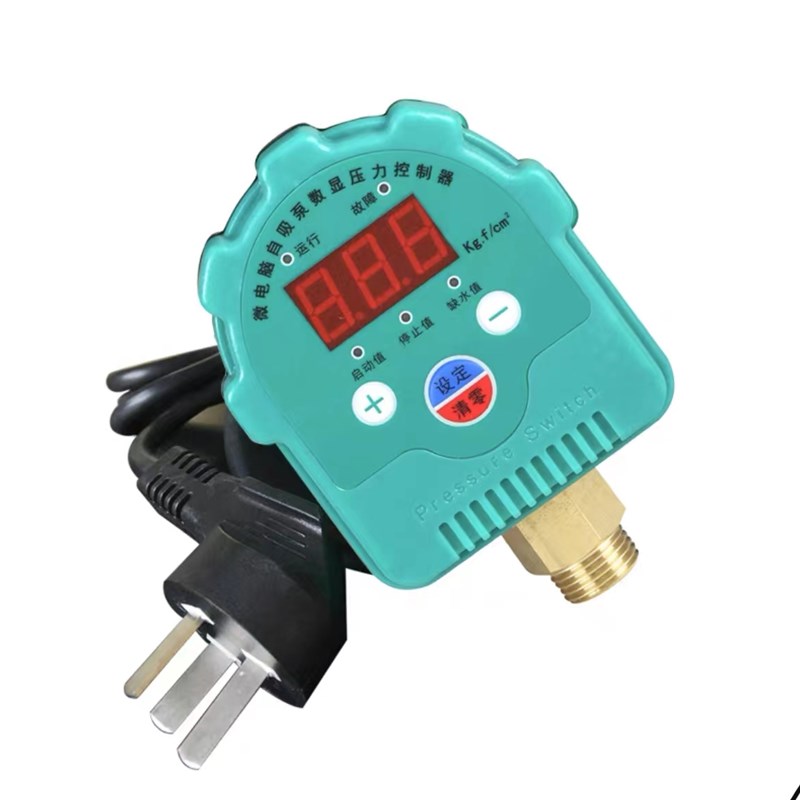 家用水泵数显压力开关缺水保护水泵自动开关智能电子控制器配件