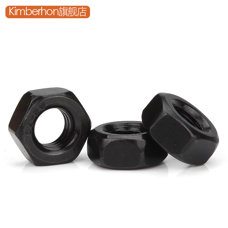 M2M2.5M3M4M5M6M8M10M1z2MM黑色304不锈钢螺母六角锁紧螺帽螺丝帽