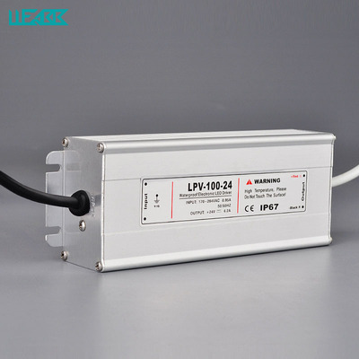 户外LPV-100防水开关电源AC240V120V转DC12V 24V变压器100W防雨