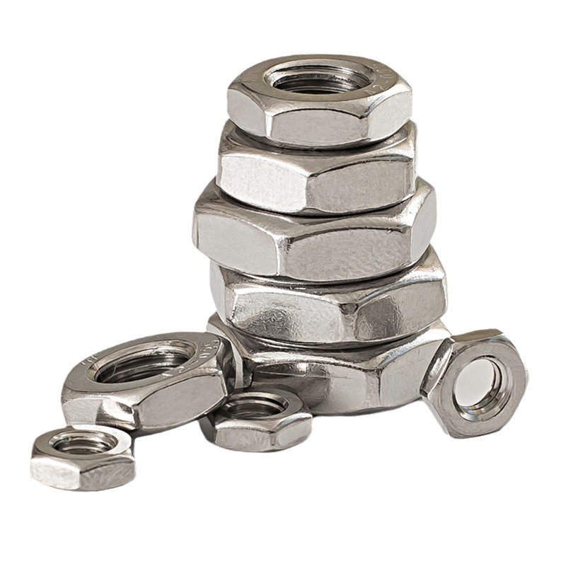 316不锈钢薄螺母六角薄螺帽螺丝帽 M6My8M10M12M14M16M18M20M22M2