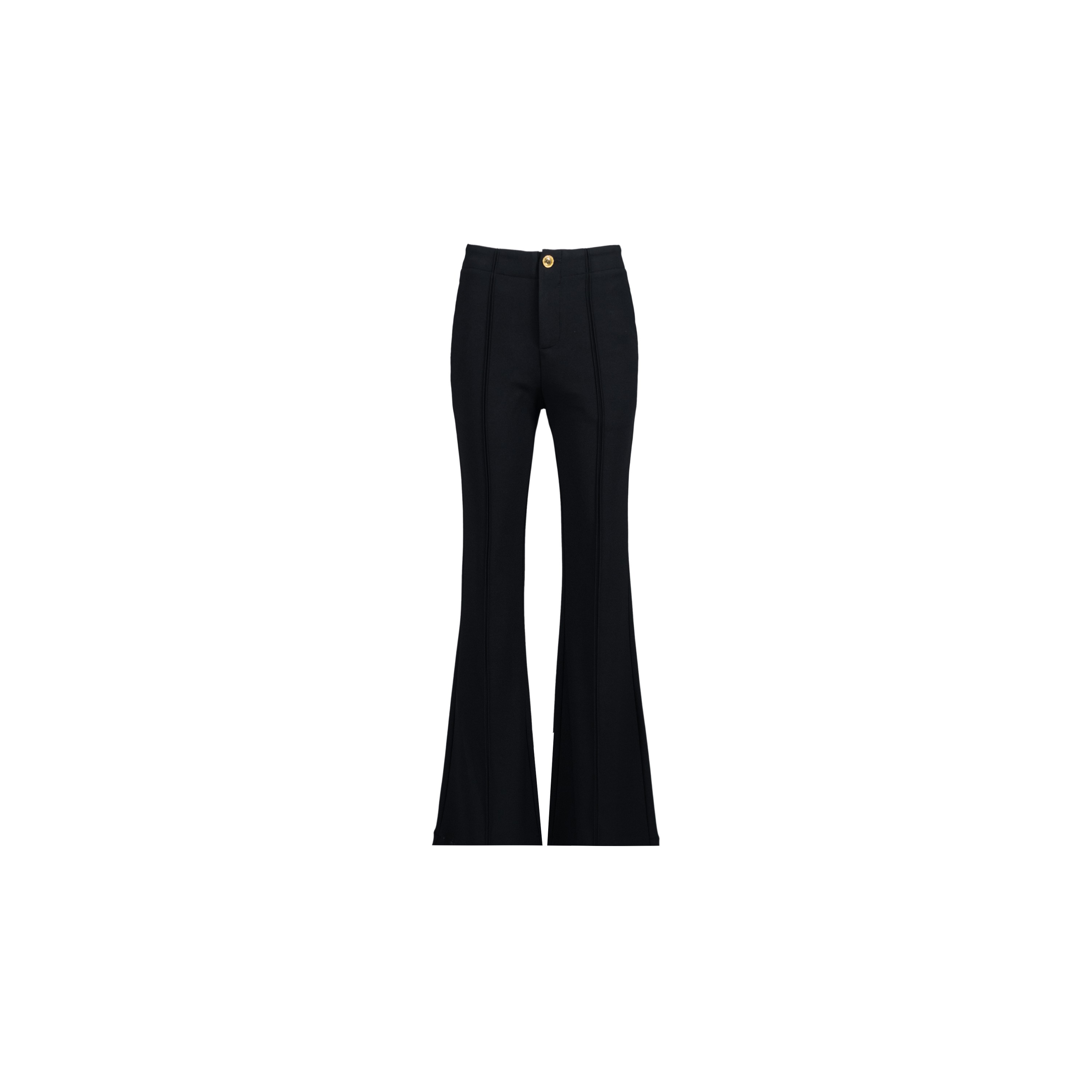 【开春超模裤】垂感弹力高腰修身显瘦微喇叭裤休闲小黑裤