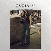 脚边立体刺绣设计感复古直筒九分牛仔裤 爱莉牛仔 WT52TLH016